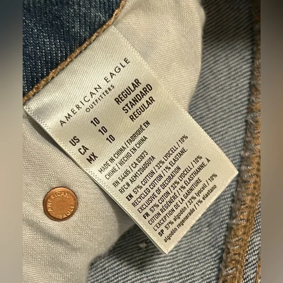 NWOT American Eagle 90’s bootcut Size 10 jeans - Picture 4 of 7